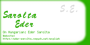 sarolta eder business card